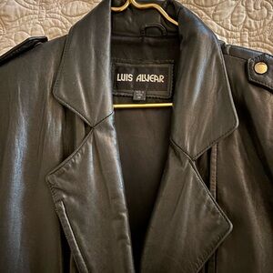 Luis Alvear Black Leather Jacket